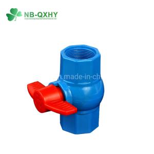 China Straight Through Type Plastic PVC Compact Ball Valve with Straight Channel from Top wholesale