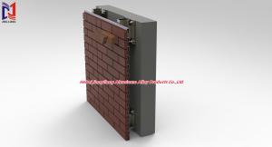 China Silver / Black Terracotta Brick Wall Support System Aluminum Construction wholesale