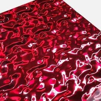 Decorative Metal Ceiling Tiles Stamped Wall Art 316 Stainless Steel Sheet Water