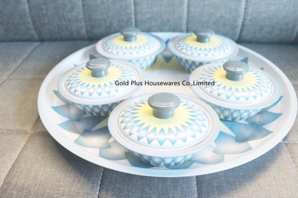 Indian hand washing bowl set with round tray best selling stainless steel modern
