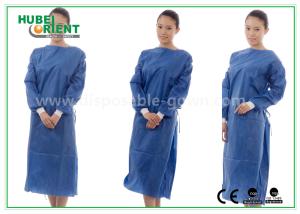 China No Excitant Surgical PP Disposable Isolation Gowns With Knitted Wrist wholesale
