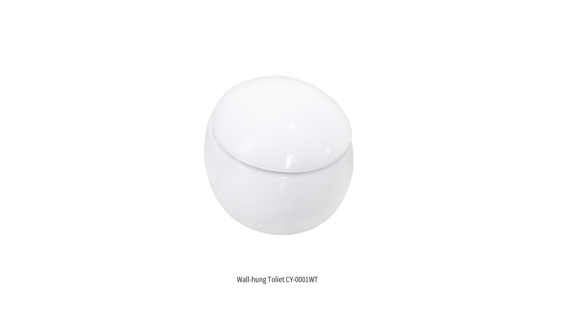 White Washdown Wall Mounted WC SWC225 Egg Shape Stable European Standard