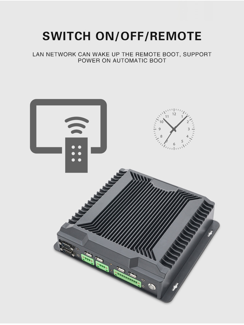 Anti Jamming Wall hanging Android Playback Mini Rugged Embedded Pc