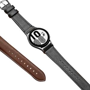 China 20mm Leather Watch Band for Samsung Galaxy Watch 4 Quick Release Genuine Leather Strap wholesale