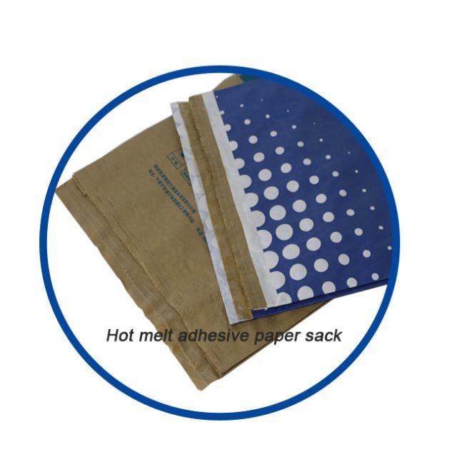 7 Printing Color Multiwall Paper Bags With Pinch Bottom Closure