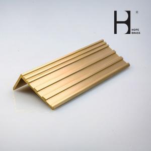 China Extruded Copper Anti-slip Flooring Stair Boards for hotel Copper Alloy Brass Extrusion Profiles Manufacturer wholesale