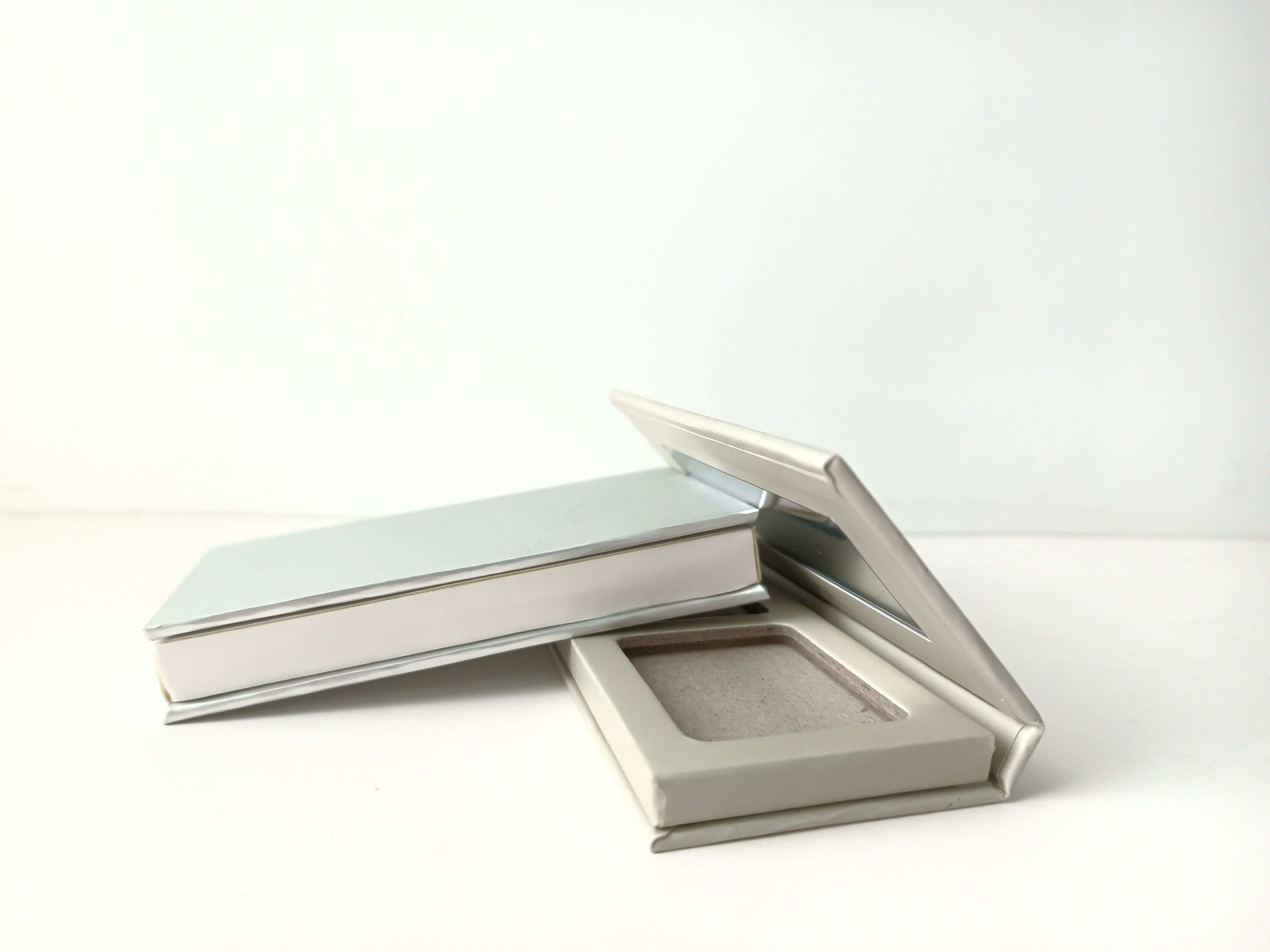Cosmetic 2 Hole Empty Eyeshadow Palette Greyboard Cheek Palette