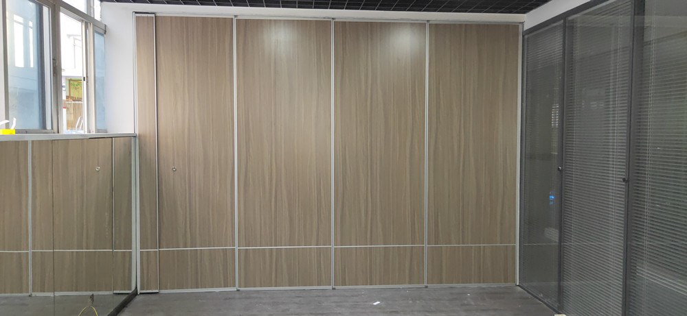 Soundproof Wooden Movable Partition Walls / Folding Partition Wall Systems