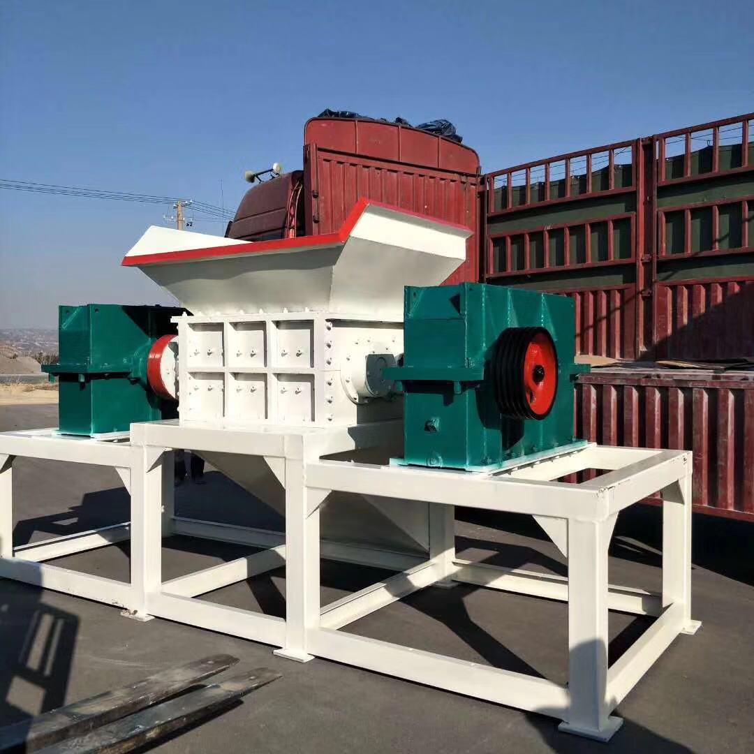 Construction Works High Safety Level Double Shaft Metal Scrap Shredder for Plastic