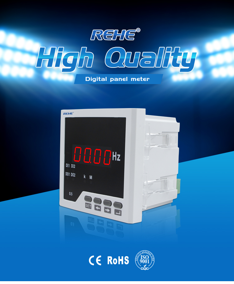 NEW PC material LED 96*96mm Digital Panel Frequency Meter with 3 years warranty