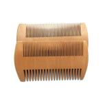 Customized Logo Peach Wood Beard Comb Thick Sandalwood Hair Comb