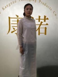 China Disposable Polyethylene Aprons / Disposable Adult Aprons Embossed Textured Surface wholesale