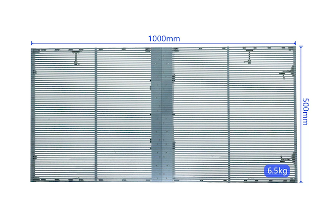 HD Transparent LED Display Panel Glass Advertising Window 0