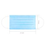Soft Blue And White Disposable Surgical Face Mask High Breathability