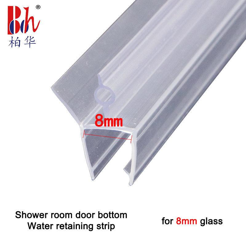 OEM Transparent PVC Shower Door Seal Strip Shower Water Retaining Strip