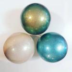 OEM 15cm 18cm Glitter PVC Gymnastic Ball For Kids
