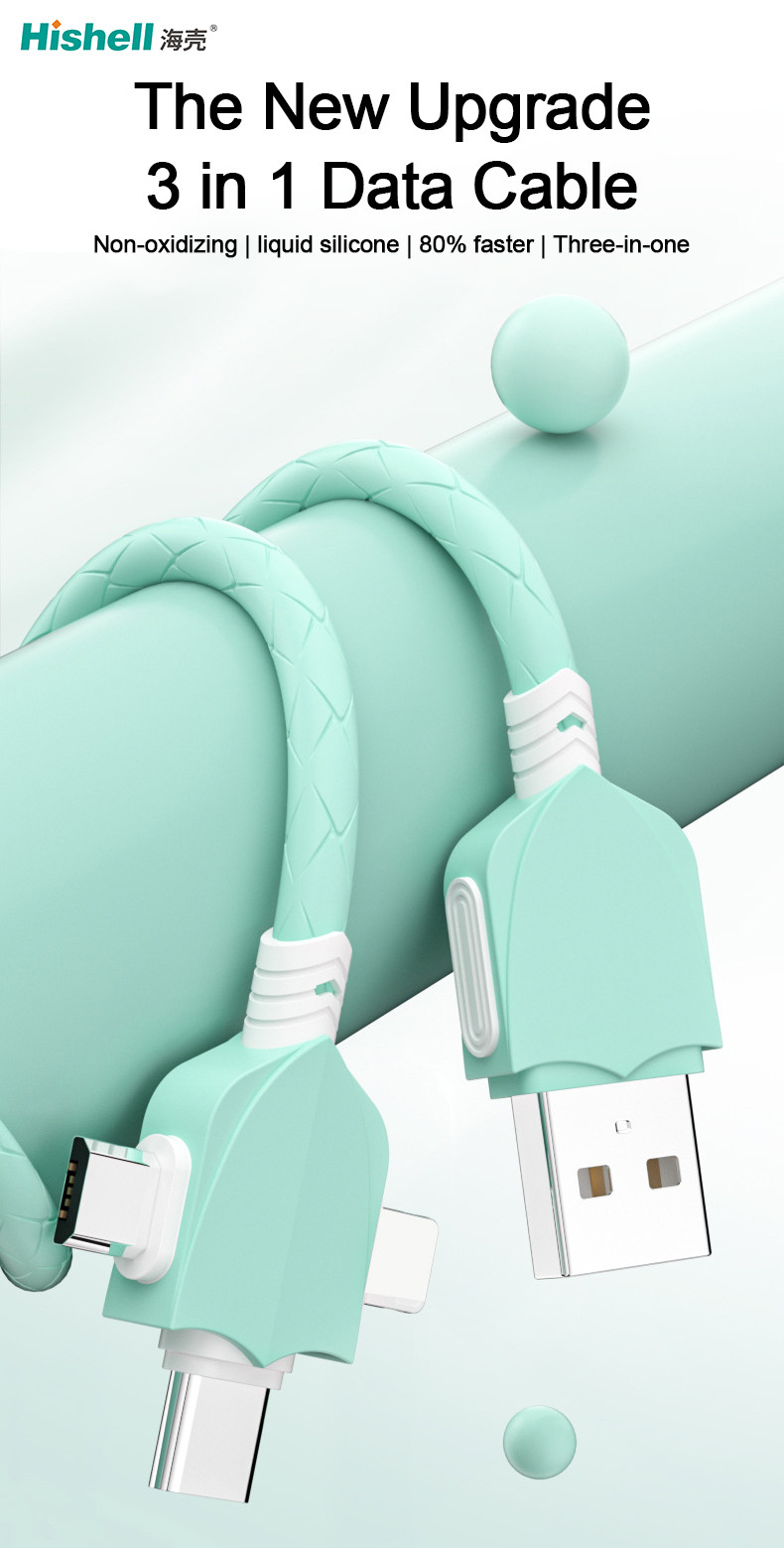 ODM Antiwear Mobile Phone Charging Cable Multifunctional Stable