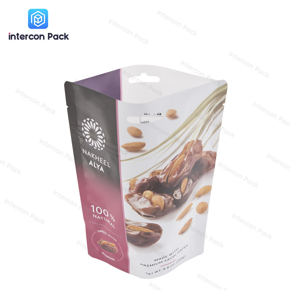 Light Weight Reusable Polyester Gusset Packaging Bag For Snack Nut