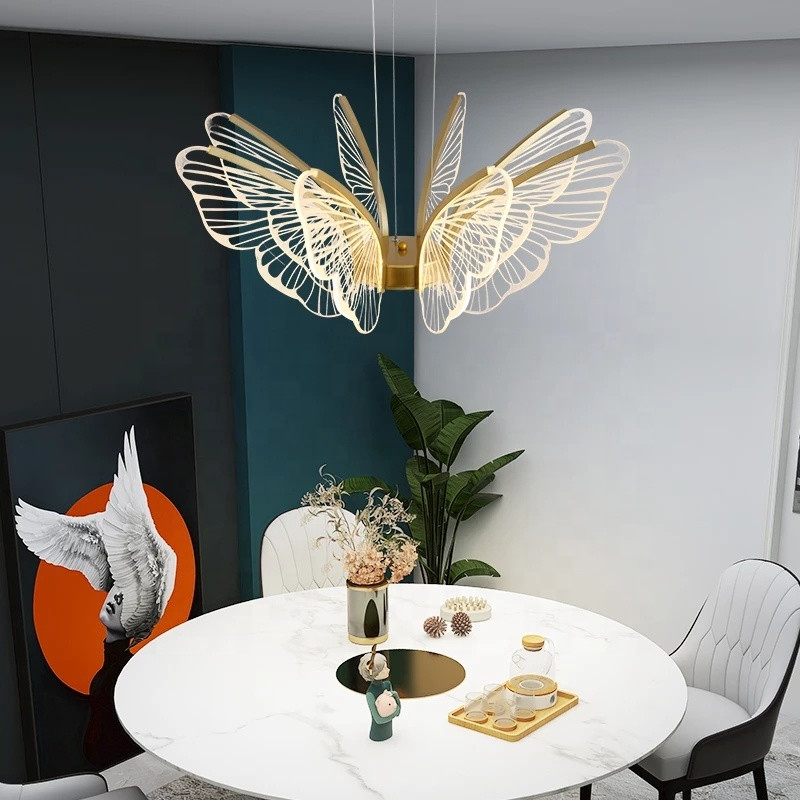 Hanging Lamp Pendant Lighting Led Butterfly seagull Pendant Lamp for Living Room Dinning Room or Restaurant