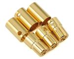 600V 65A Gold Plated Banana Plugs 6mm Male Female For Motor ESC Lipo Battery