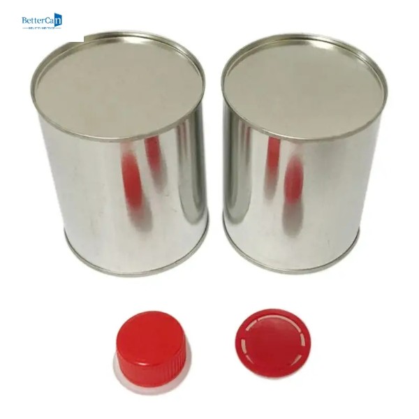 Metal Tin Container Manufacturers 500ml Paint Tins With Pull Cap