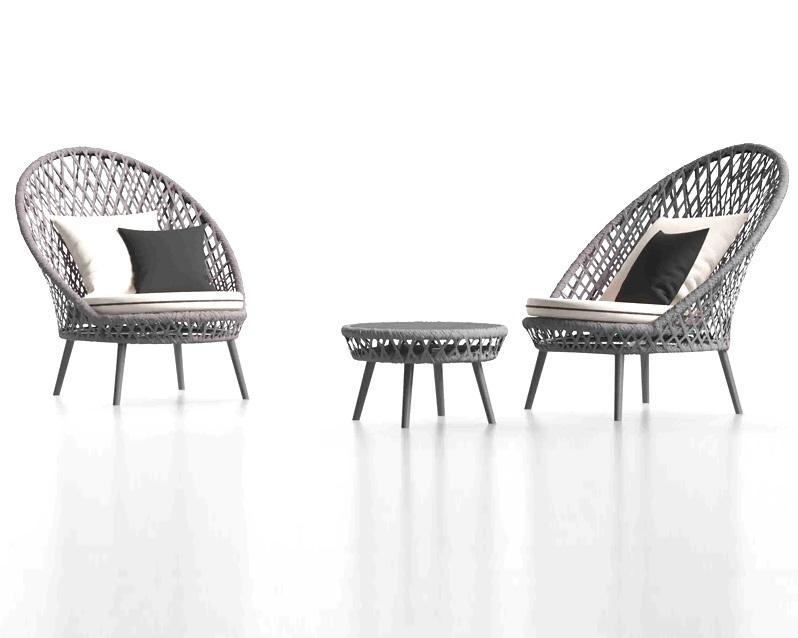 3pcs Waterproof Wicker Chairs Rattan Chairs Outdoor For Relaxation