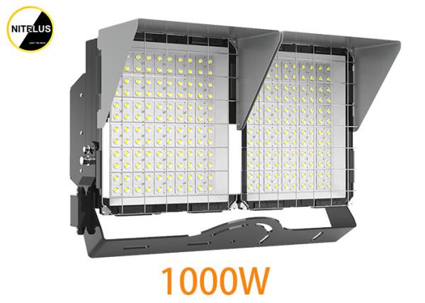 Narrow Beam Angle 1000W 30° LED Sports Light Tempered Glass Cover IP67 Rate