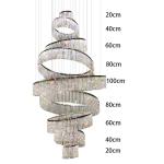 Modern Staircase Chandeliers For Living Room Lobby Club Luxury Ring Lights(WH-NC