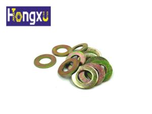China Color Plated Round Flat Washers Plain Carbon Steel Head For Iron Stamping Out wholesale