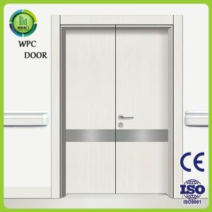China Waterproof Hospital Double Door , WPC Double Glass Doors Anti Insect wholesale