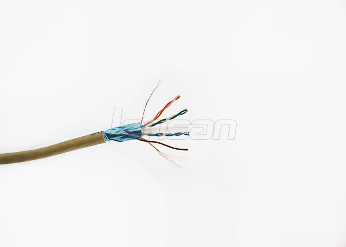 Flexible Cat6 FTP Sranded Cat6 Copper Cable , 50U Gold Plated Cat6 RJ45 Patch Cable
