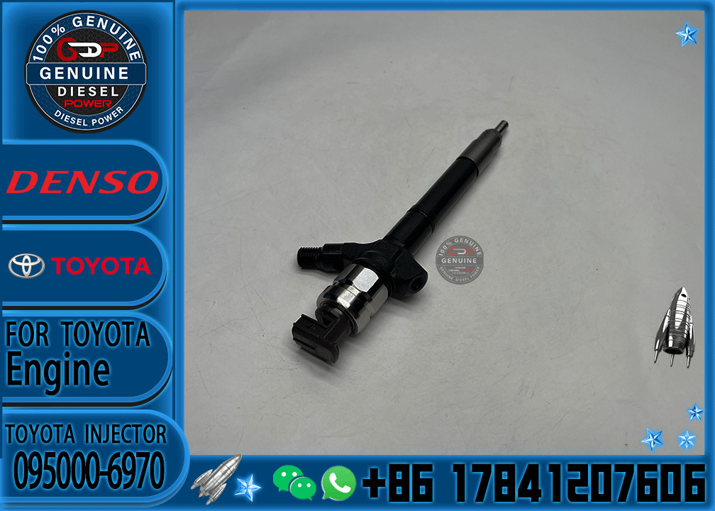 High Performance Fuel Injector 095000-6970 Common Rail Injector 23670-51040 For TOYOTA