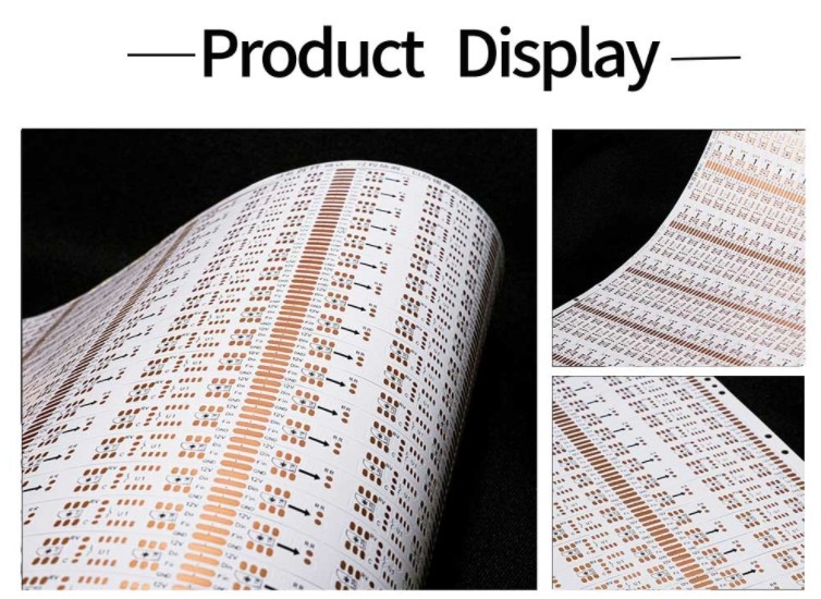 Flexible PCB Board For LED 5050 RGBWW 30LED 24V White Film FPC Board