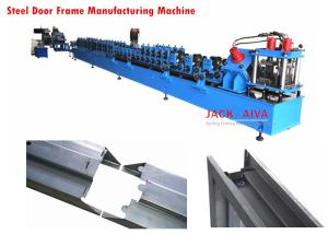 China Automatic Door Frame Roll Forming Machine , Steel Door Frame Manufacturing Machines wholesale