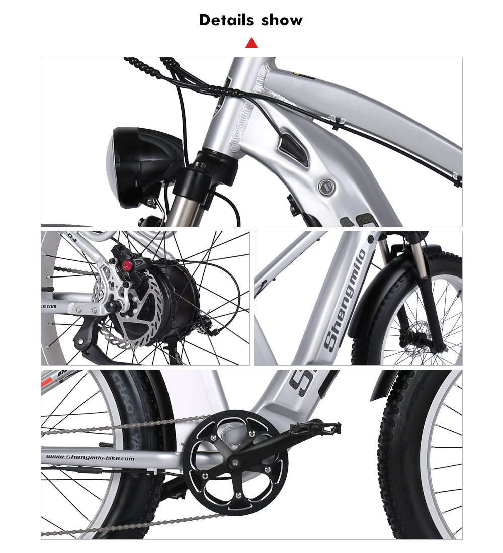 48V 17.5AH LG Battery Retro Electric Bike With Front Suspension 1000W Motor Power