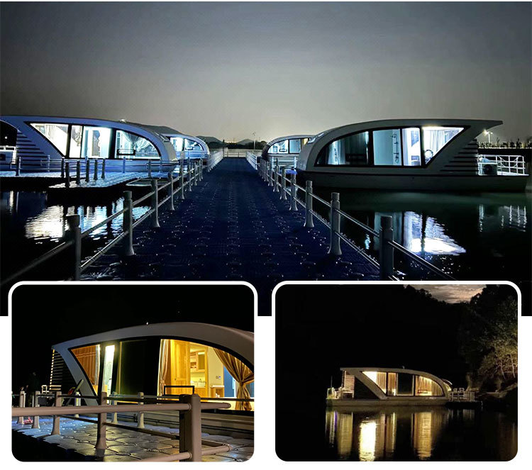 8m Length Pontoon Luxury House Boat Aluminum Fishing Style Pontoon Boats
