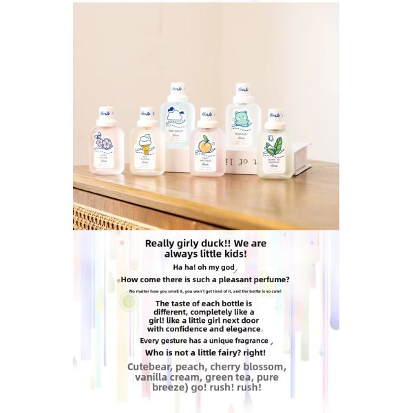 50ml Lovely Women's Perfume Spray Long Lasting Herben Fruit Plant Light Fragrance Natural Fruit Student Perfume