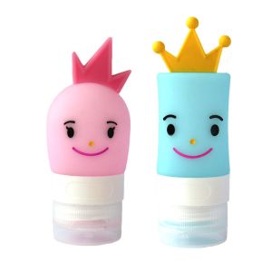 China Food Grade Empty 40ml Cartoon Silicone Travel Bottles wholesale