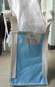 China Chemical Resistant Anti Static Bulk Bags with Baffle Design for 1000kg Capacity wholesale