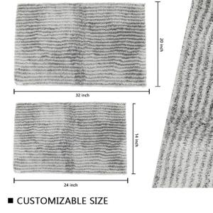 China Pile Height 2cm Latex Backed Bath Mats wholesale
