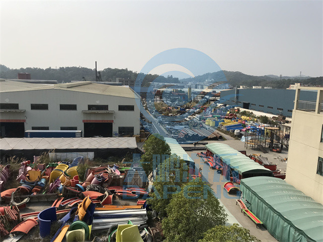 OEM Swimming Pool Water Slide Fade Resistant Fiberglass Spray Ground Pool Slide