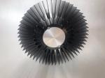 Big size black anodized aluminum extrusion sunflower heatsink skiving drilling