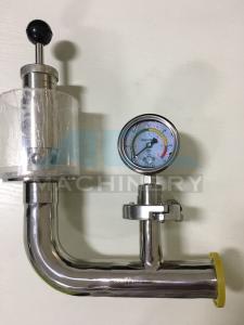 China Air Pressure Relief Valve with Manometer for Fermentation Tank Pressure Relief Valve on sale