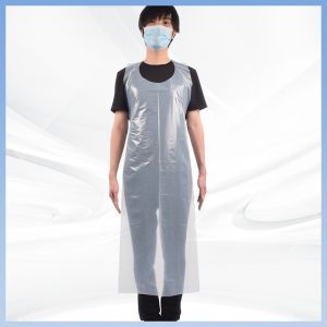 China Antibacterial Antifouling Disposable Plastic Aprons Household Cleaning CPE Apron wholesale