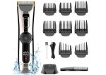 2200mAh Electric Hair Trimmer , 100v-240v Waterproof Clippers Rechargeable