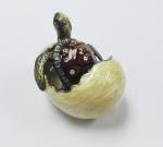 Home Decorative Metal Craft Dragon Turtle Trinket Box Jewelry Box