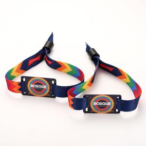 China Disposable RFID Wristband Woven Smart RFID Bracelets For Hotels And Resort wholesale