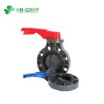 Gray Plastic Valves PVC UPVC CPVC Ball Valve Wafer Type Butterfly Valve 2" 8"
