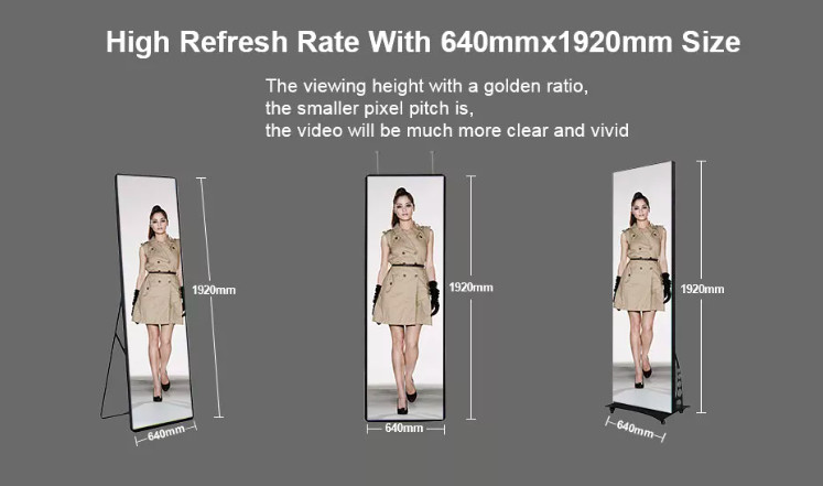 Led Video Digital Poster Displays Indoor Hight Refresh Rate P1.8 Screen