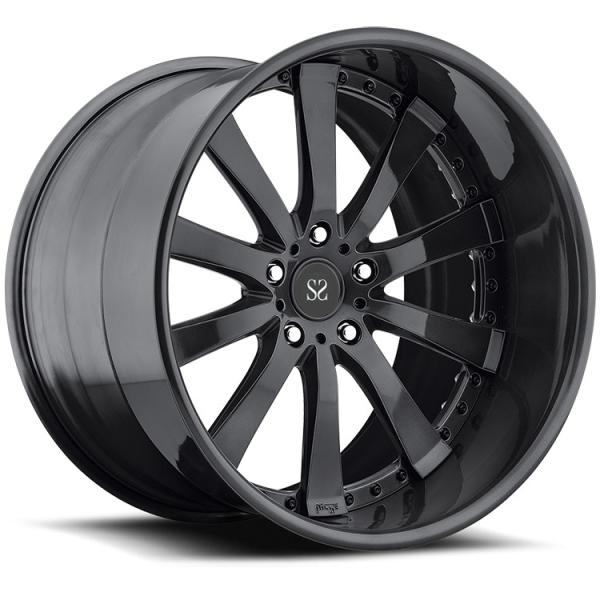 Gloss Black Customized Alloy Rims 22 For Land Rover 2-Piece Forged rims 5x120
